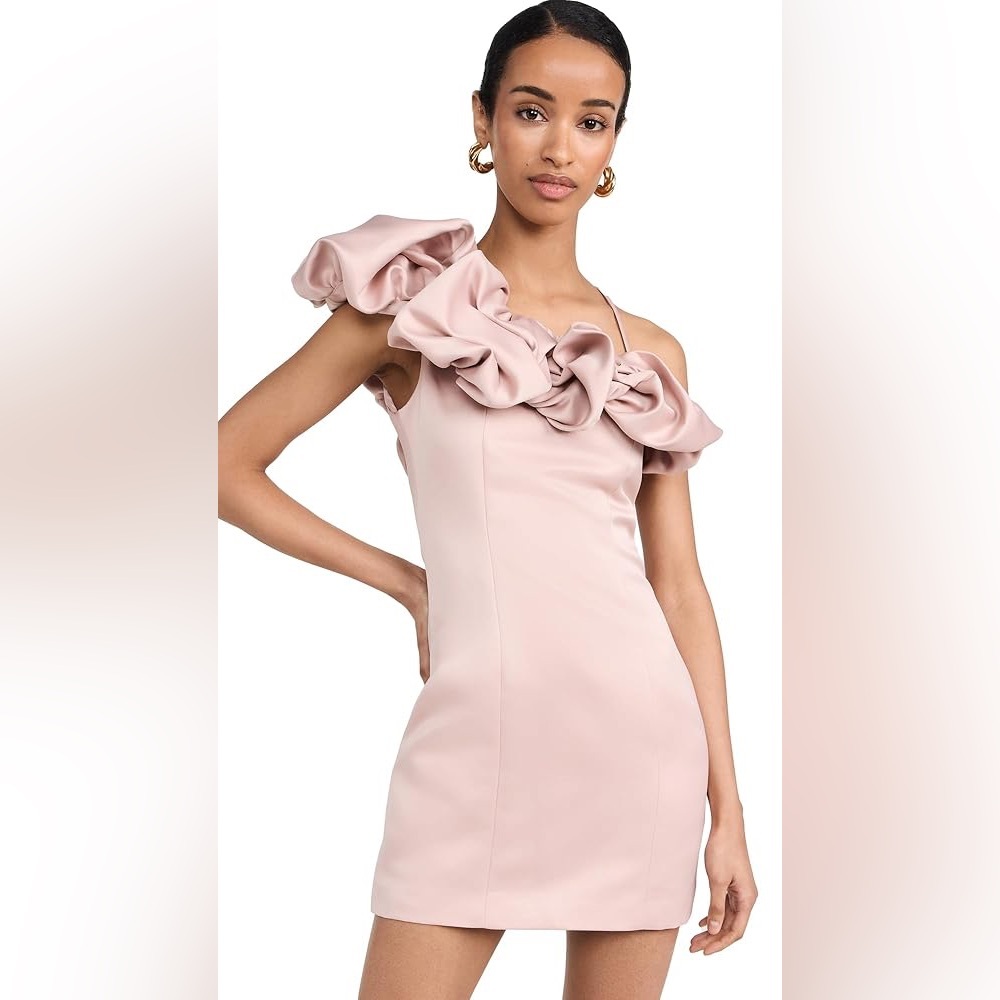 Elliatt Franki Dress Elegant Pink Ruffle Mini Dress